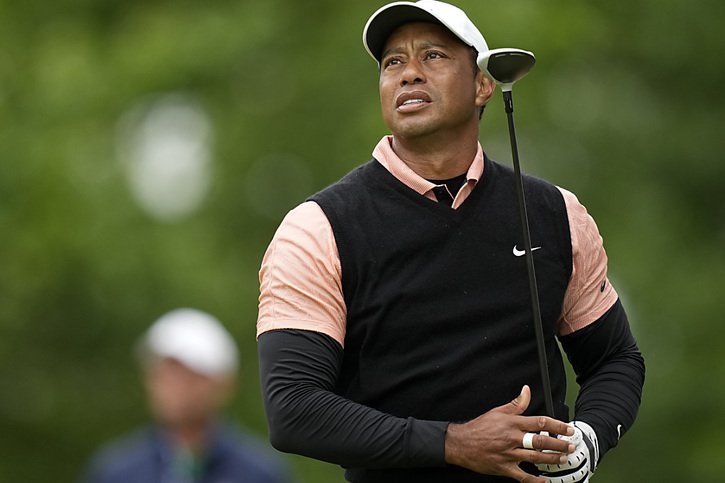 Tiger Woods a craqué samedi à Tulsa © KEYSTONE/AP/Eric Gay