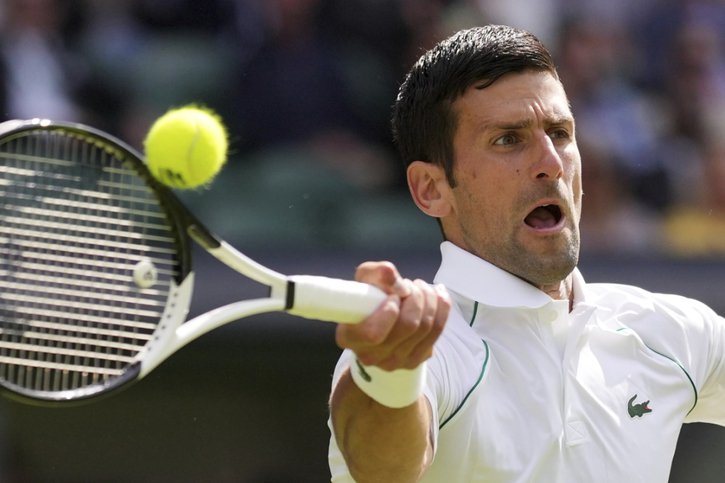 Une maitrise absolue pour Novak Djokovic. © KEYSTONE/AP/Alberto Pezzali