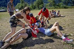 Expérience unique en Valais pour les scouts fribourgeois